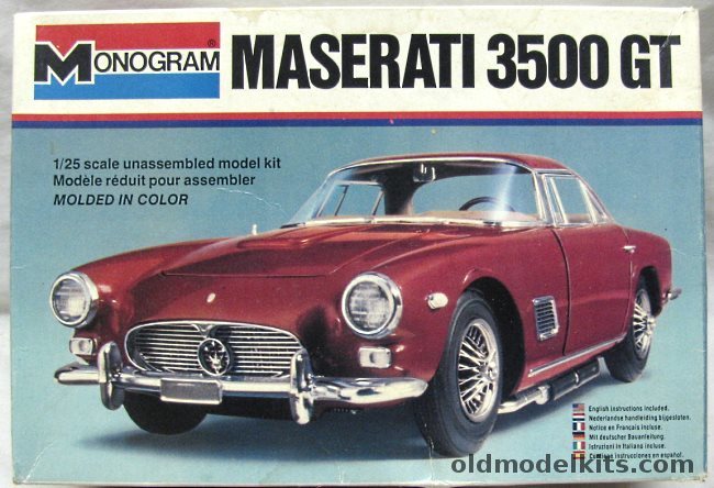 Monogram 1/25 Maserati 3500 GT - (ex-Aurora), 2245 plastic model kit